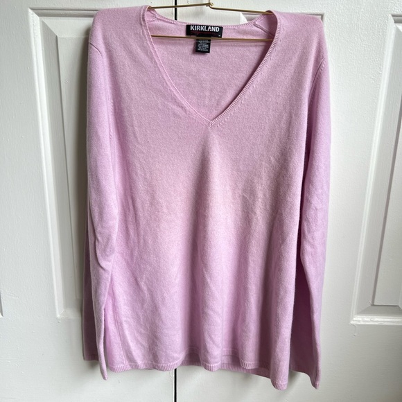 Kirkland Signature Soft Dusty Pink Cashmere Sweater - Picture 1 of 9